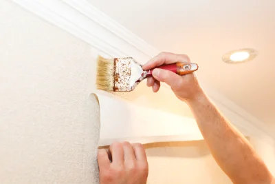 Pose de papier peint à Ellon — revêtements muraux et toiles de verre